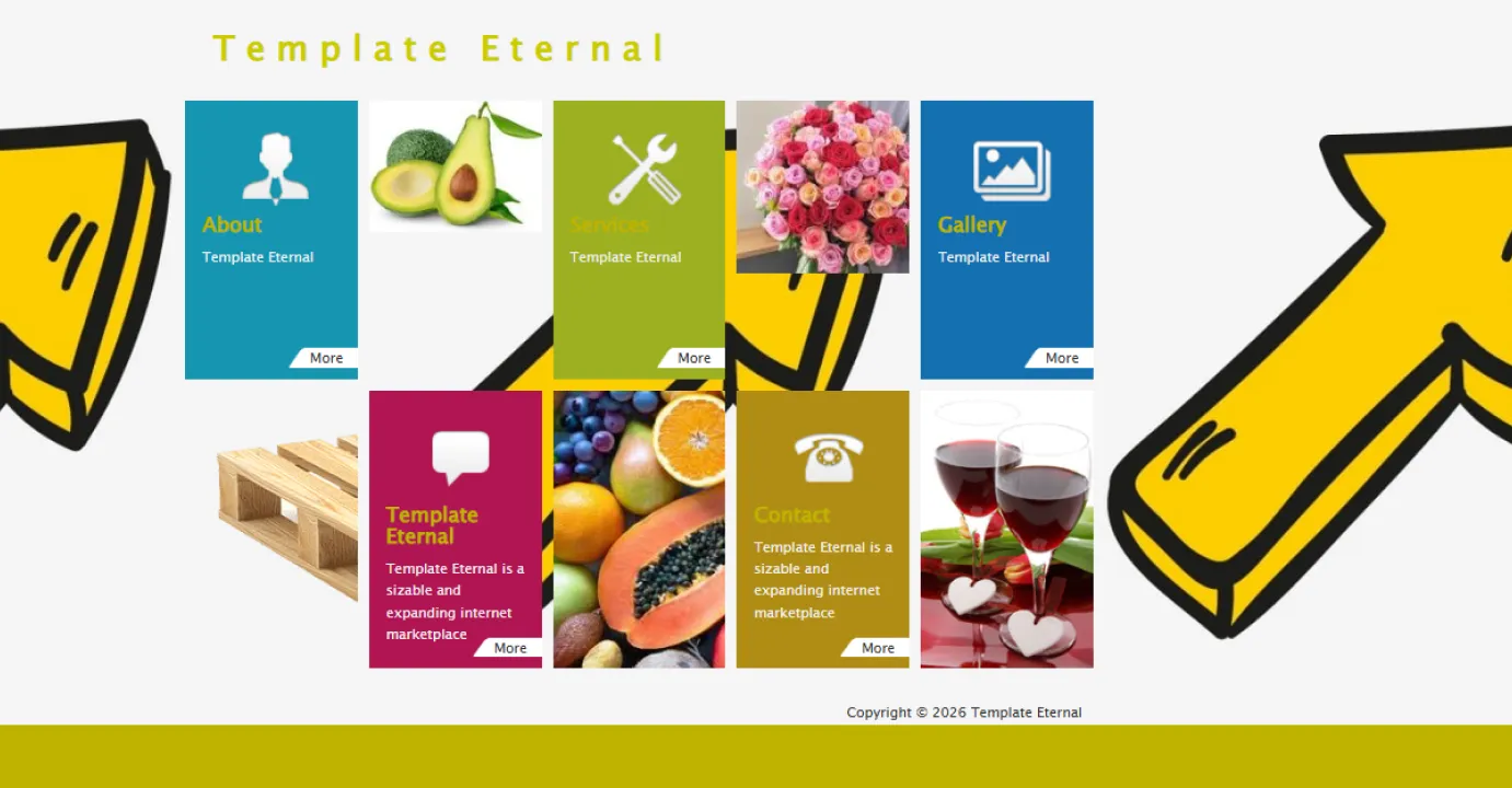 Minimalistic template (Yellow)