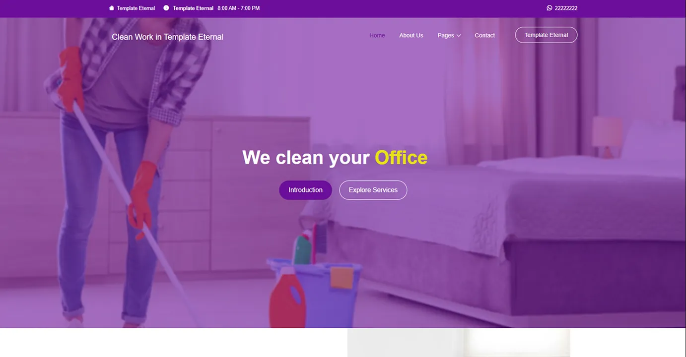 Cleaning service (Purple)