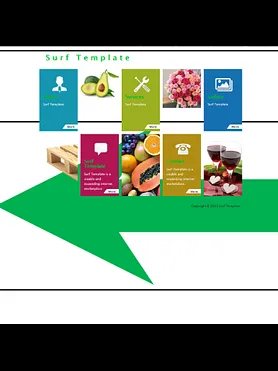 Minimalistic template (Green)