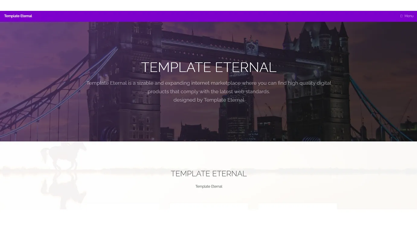 Universal template (Purple)