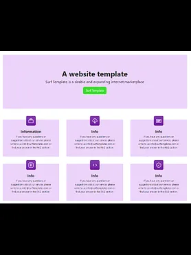 User-friendly template (Purple)