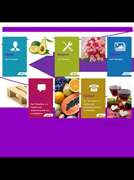 Minimalistic template (Purple)