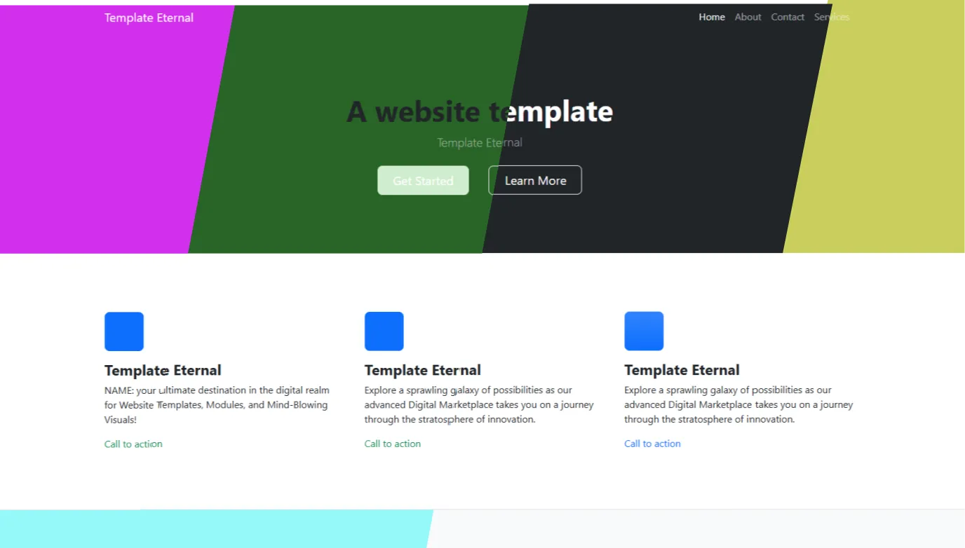 Digital marketplace website templates